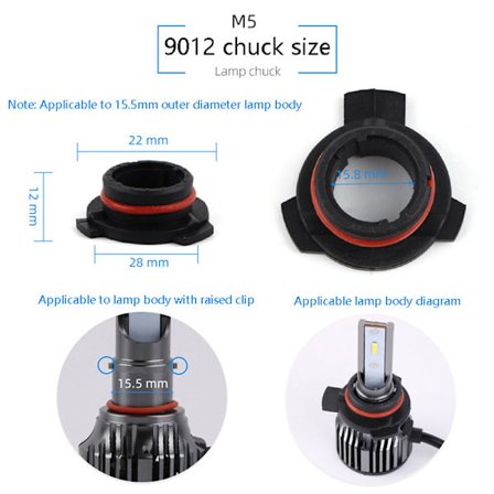 Bil LED Strålkastare Glödlampa Sockel Adapter Sockelhållare H1 H4 H7 H11