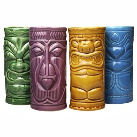 4x Keramikkrus - Tiki