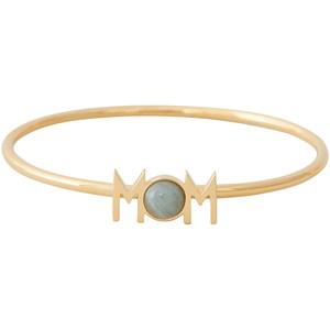 Design Letters Aquamarine Great Mom Bangle Bracelet One Size - Jewellery and watches - One size - Gold