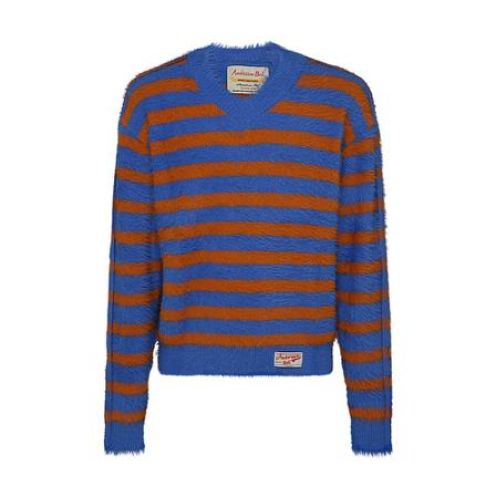 Andersson Bell, V-neck Knitwear Blauw, Heren, Maat:M