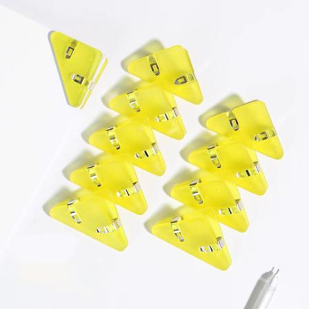 1st färghörnklämmor Set Triangel Transparent Sidhållare Ind