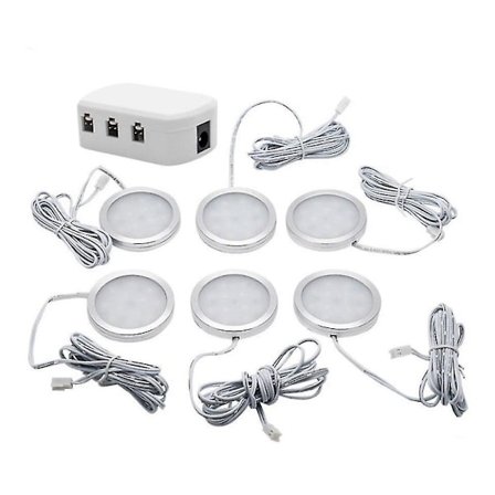 6 st bilar taklampa 12v interiör lampor husbil husvagn skåp lampor vit interiör belysning