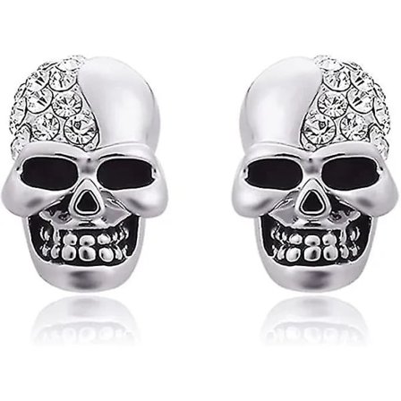 Skull Earrings Stainless Steel Punk Gothic Skull Jewelry