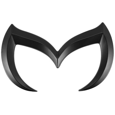 Musta Evil M -logotunnus Mazda-autojen kaikkiin malleihin, takaluukun tarra, nimikyltti -Yx
