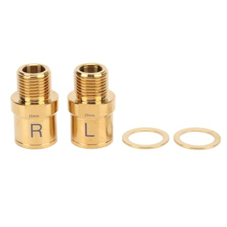 RISK Pyörän polkimen pidennin Titaaniseos Pyörän polkimen pidennetty akseli Maastopyörälle 20mm Kulta