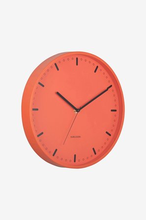 Karlsson - Veggklokke Cool Retro - Orange - Veggklokker & bordklokker - Fra Homeroom