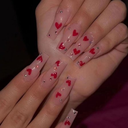 24 kpl tekokynnet pitkät ranskalaiset Z589 Z589