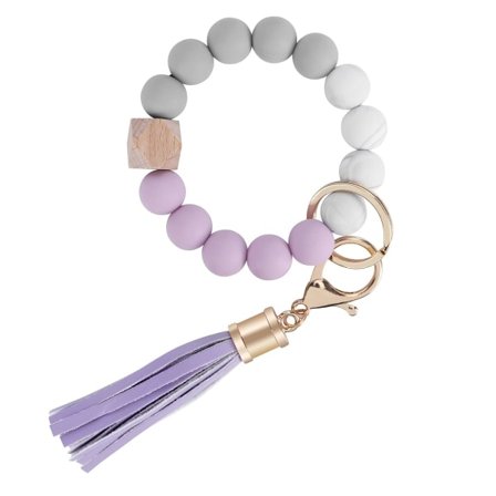 Armband Nyckelring Armband, Silikonpärla Nyckelring Armband IC