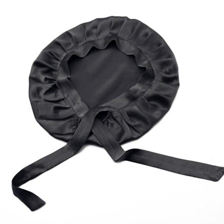 TG Silkemyssa for søvn - Beskytter håret ditt mens du sover - Svart