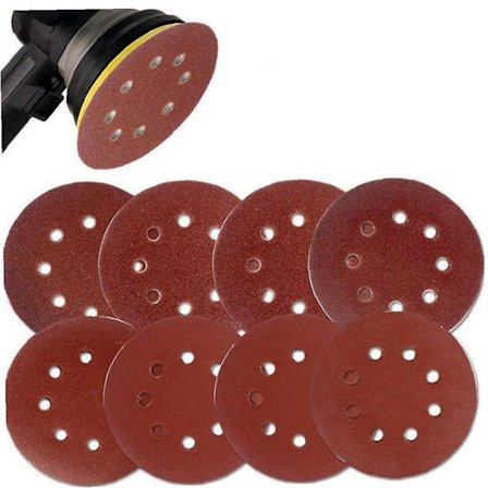 50 stk. blandede korn slibeskiver Orbital slibeskiver Pads Sandpape