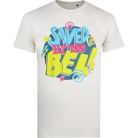 Saved By The Bell Mens Logotyp T-shirt Xl Natural