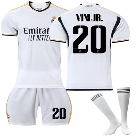 23-24 Ny Real Madrid fotbollströja 20 Vini Adults S(160-170)