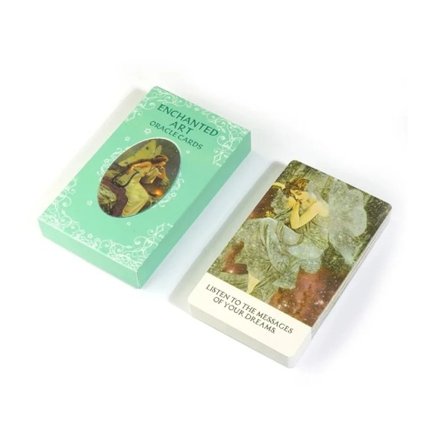 10.3*6cm Enchanted Art Oracle Card Deck 42 stk Kort Vakre Vintage Kunstverk med Inspirerende Meldinger
