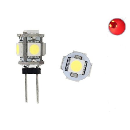 G4 röd 2-pack Led lampa till husvagn bil husbil båt G-4