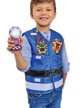 Brandmand Sam Sam Fireman Rescue Set - Blue - ONE SIZE