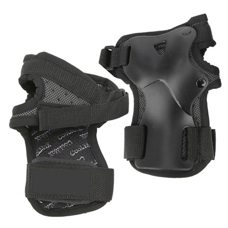 2 stk. Åndbare Håndledsbeskyttere Nylon Plast til Rulleskøjteløb Ski Snowboard XS