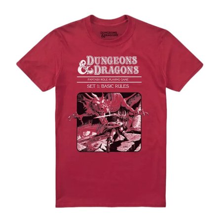 Dungeons & Dragons Herr Basic Rules Box T-Shirt S Cardinal Red