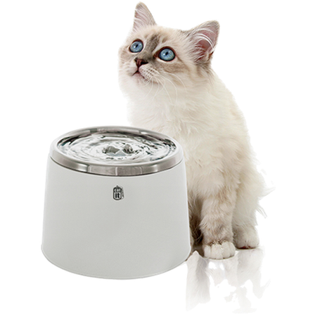 Catit - Fresh & Clear drikkefontene 2L rustfritt stål hvit 2 L - Katt - Matplass og vannfontener for katt - Vannautomater for katt - ZOO.no
