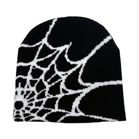 Spider Web Beanies Hat For Men Women Unisex Winter Cuffed Hat Soft Warm Knitted Beanies Cap