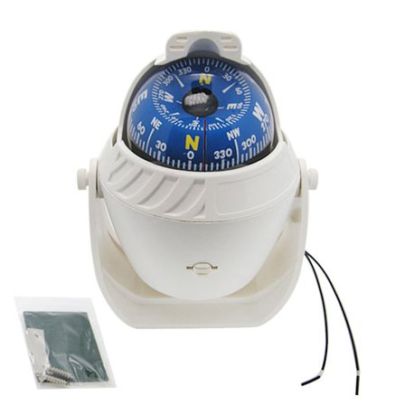 Bærbar elektronisk køretøjs digital kompas bil navigations kompas til camping vandreture udendørs sport hav svingende marine båd skib
