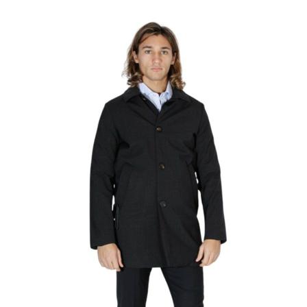 Rrd, Single-Breasted Coats Zwart, Heren, Maat:L