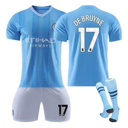 Manchester City Fotballdrakt for Voksne og Barn - De Bruyne #17 24 (23-24 Sesong)