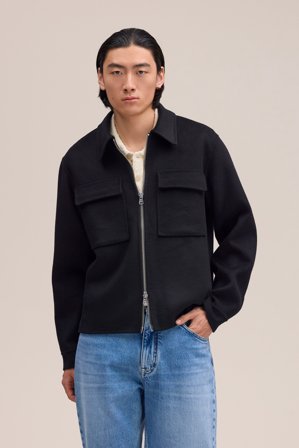 NN.07 Alban Jakke Herre Sort Certified Wool