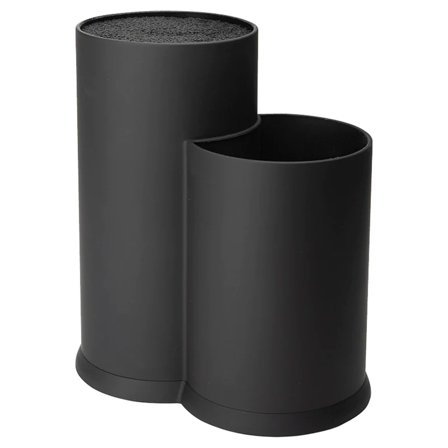 Dorre Vida-teline keittiöveitsille ja -välineille, musta