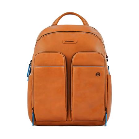 Piquadro, Backpacks Bruin, Heren, Maat:ONE Size,leer