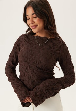 BUBBLEROOM - Structure Long Sleeve Top - XL