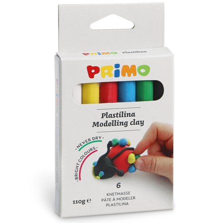 Primo Plastilina Modelling clay 6-pack 18 g