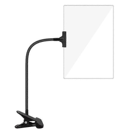 5X Forstørrelsesglas med Klemme, 6x3,5 Tommer Forstørrer med Justerbar Fleksibel Svanenhals, Clip-on Forstørrelsesglas