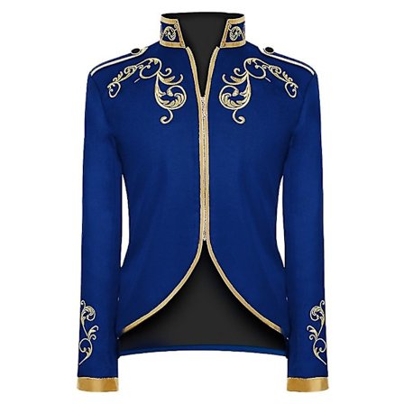 Miesten hovimuodin prinssiunivormu kultakirjailtu puvuntakki