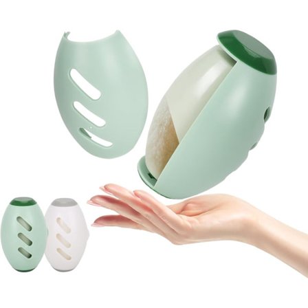 1 stk. Gjenbrukbar Lo-rulle (Grønn+Hvit), Vaskbar Klebrig Rulle, Bærbar Gjenbrukbar Lo-rulle, Gjenbrukbar Klebrig Rulle i Silikon