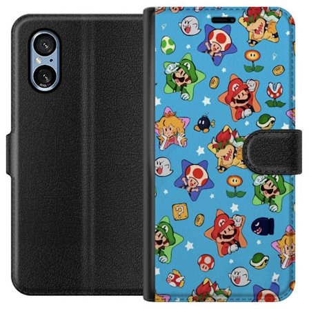 Kompatibelt Plånboksfodral till Sony Sony Xperia 5 V Nintendo Mario Mönster Switch Spel