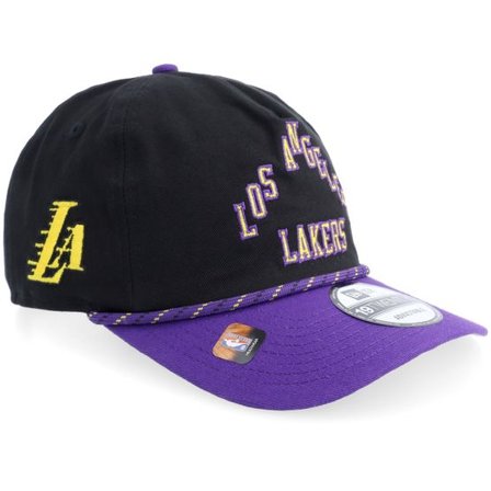 New Era - NBA Svart adjustable Keps - Los Angeles Lakers NBA 19TWENTY Black/Purple A-frame Adjustable @ Hatstore