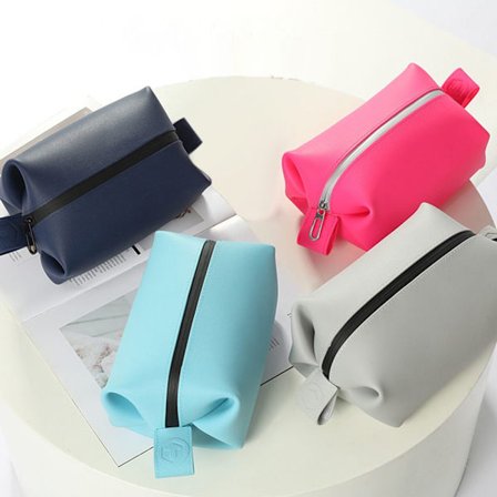 Kosmetisk veske Silikon sminkepose BLÅ