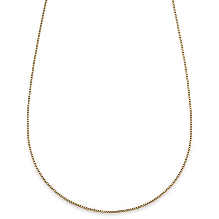 Essentials | 1 mm Gold-Tone Square Box Chain Necklace for Men - Chain necklaces