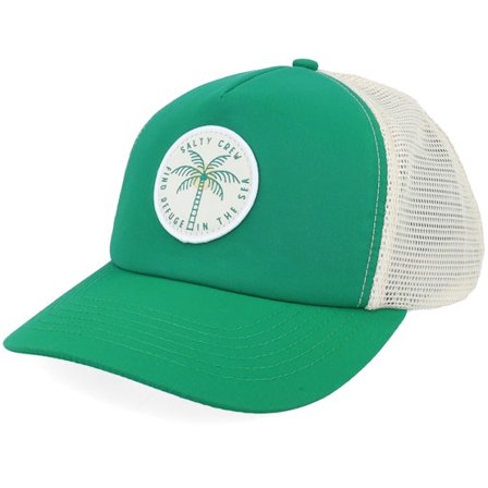 Salty Crew - Queen Palm Kelly Green Trucker Trucker Green Cap - @ Hatstore