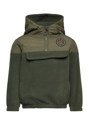 Nmmorm Fleece Anorak Outerwear Jackets & Coats Anoraks Grønn Name It*Betinget Tilbud