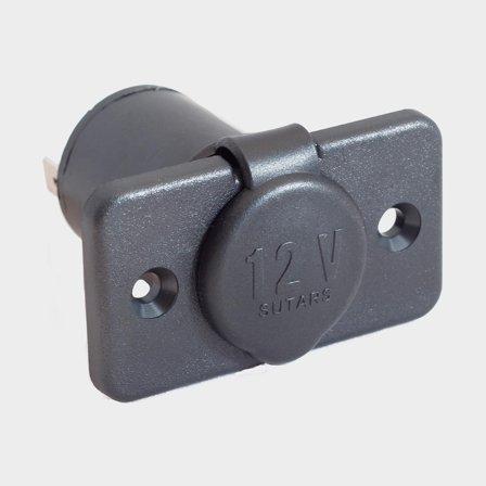 Cigarettænderstik Sutars, indbygget, rektangulært, 12 V, 16 A