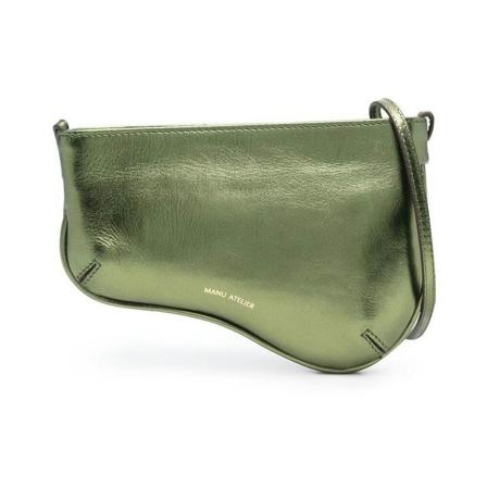 Manu Atelier Shoulder Tass , Groen , Dames , Maat: ONE Size Schoudertassen