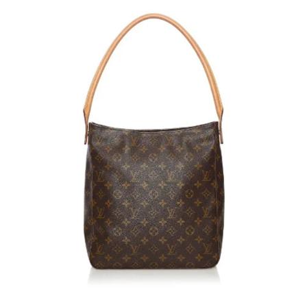 Louis Vuitton Vintage, Brown Canvas Louis Vuitton Looping Bruin, Dames, Maat:ONE Size