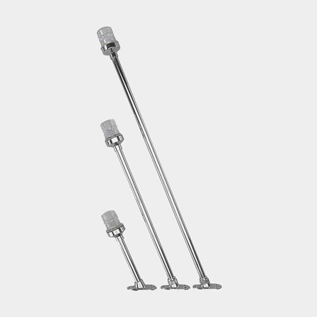 Topplanterna på stång 91,5cm runtomlysande vit