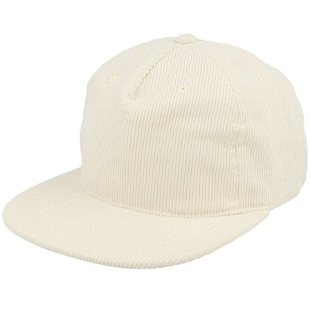Equip - Blanc snapback Casquette - Cord Ivory 5-panel Halfmoon Snapback @ Hatstore