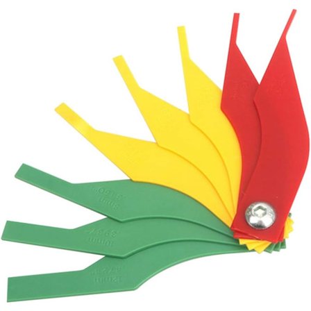 Bremseklods Tykkelsesmåler, 8-i-1 Bremsebelægning Tykkelsesmåler, ZQKLA