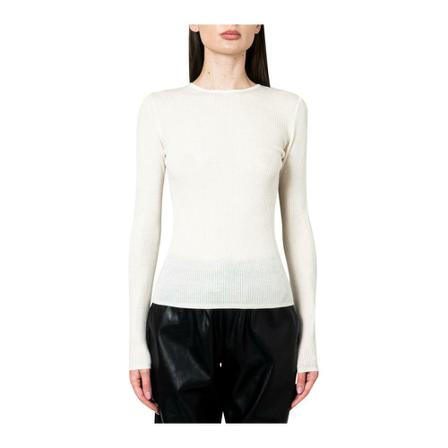 Birgitte Herskind Round-neck Strik Hvid, Dame Striktrøjer