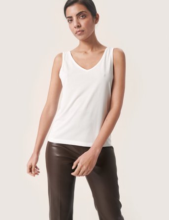 Soaked in Luxury Slcolumbine Tank Top - White - XS