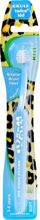 Ekulf Twice Kid soft tannbørste 3-6 år 1 stk