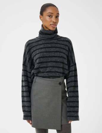 Gestuz Gzpaula Mw Wrap Skirt Noos - Grey - 36